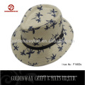 wholesale high printing fedora panama hats paper straw hats